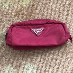 Pink Prada Tessuto Cosmetic pouch